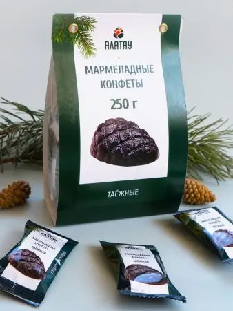 Мармелад сосновый Таежный, 250 гр Мармелад сосновый Таежный, 250 гр